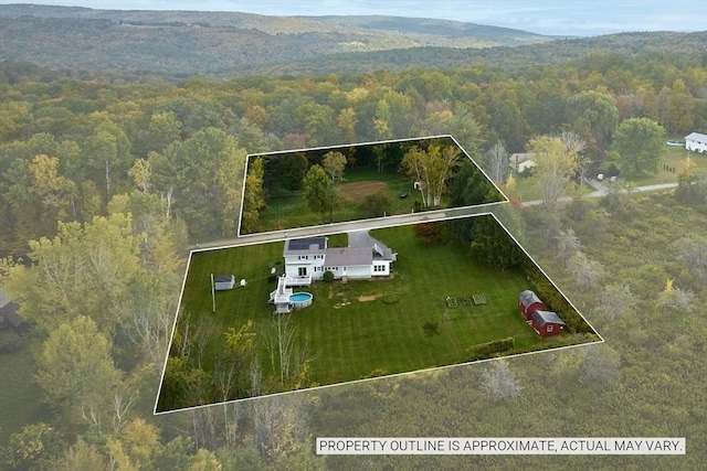 10 Phillips Dr, Colrain, MA 01340 - aerial view of property's location with a forest and property boundaries highlighted