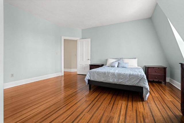 bedroom featuring wood-type flooring