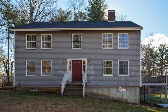 view of colonial-style house