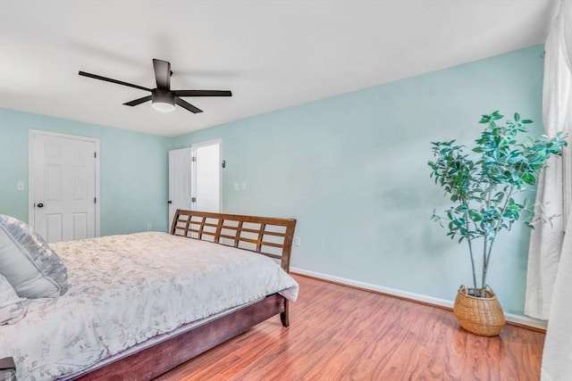 3 Sinclair St, Billerica, MA 01821 - bedroom with wood finished floors, baseboards, and ceiling fan