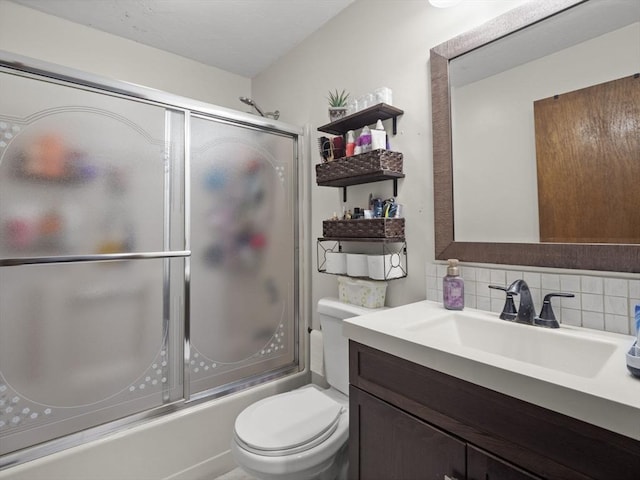 49 Meadow Pond Dr Unit I, Leominster, MA 01453 - bathroom with backsplash, vanity, and shower / bath combination with glass door