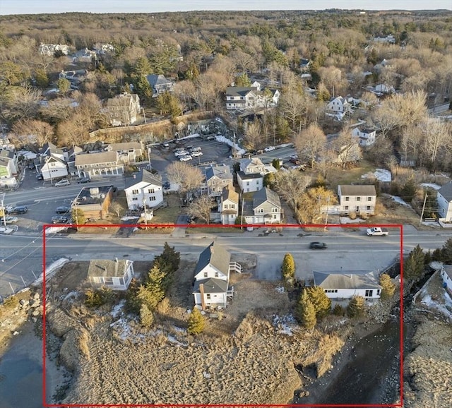 bird's eye view featuring a residential view