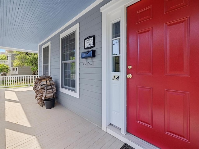 14 Parkman St, Westborough, MA 01581 - doorway to property featuring covered porch