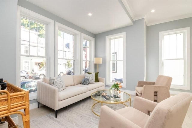 sunroom featuring plenty of natural light