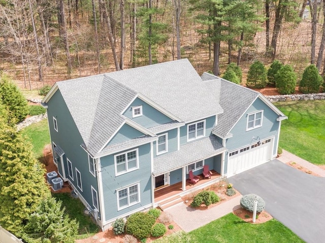 view from above of property