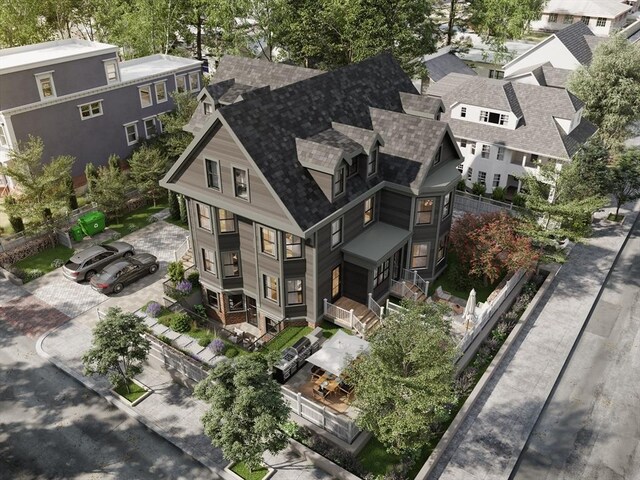 43 Wendell St Unit 0, Cambridge, MA 02138 - aerial view with a residential view