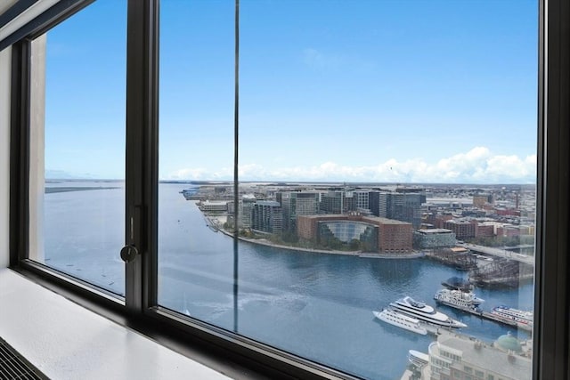 85 E India Row Unit 36D, Boston, MA 02110 - view of pool with a city view and a water view