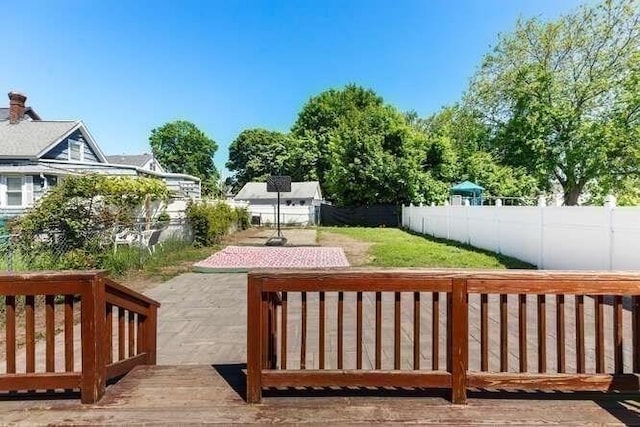 18 Anderson St, Lowell, MA 01852 - view of yard featuring a deck
