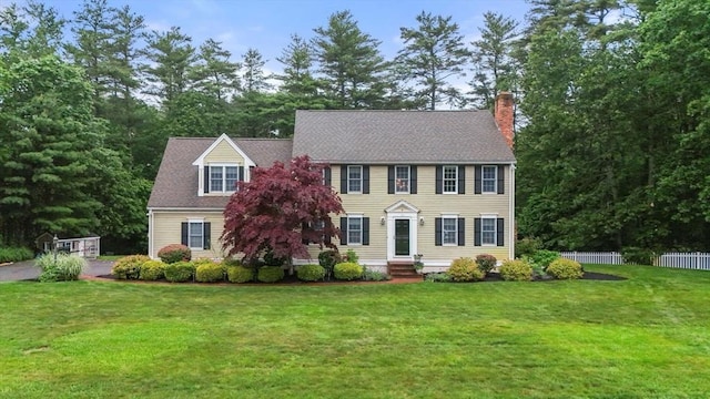 14 Cushman Lndg, Plympton, MA 02367 - colonial home with a chimney and entry steps