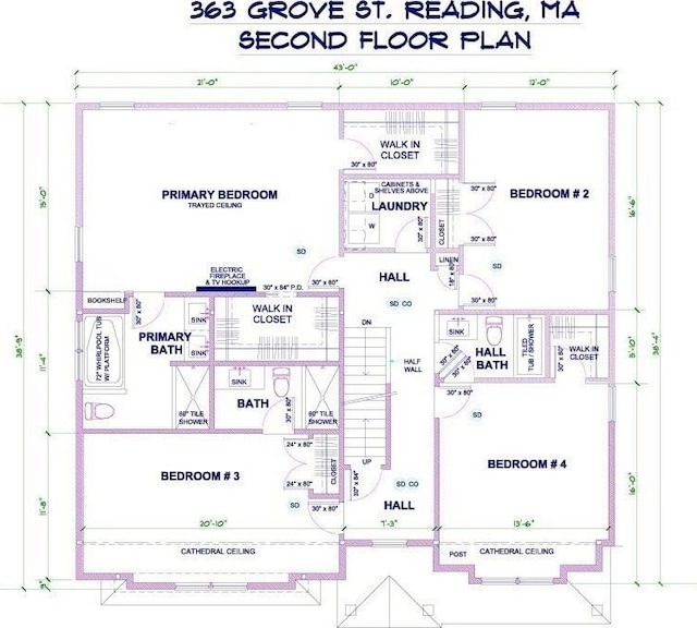 363 Grove St, Reading, MA 01867 - view of property floor plan