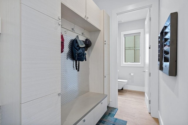 26 Salisbury Rd Unit 26, Newton, MA 02458 - mudroom featuring light wood-type flooring and baseboards