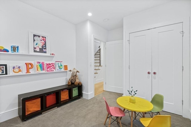 26 Salisbury Rd Unit 26, Newton, MA 02458 - recreation room featuring carpet flooring and recessed lighting