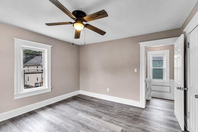 26 Olivine St, Chicopee, MA 01013 - spare room featuring a ceiling fan and wood finished floors