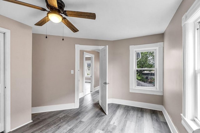 26 Olivine St, Chicopee, MA 01013 - spare room with wood finished floors and a ceiling fan