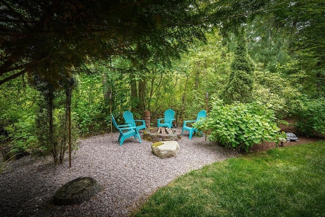 597 Fisher Rd, Dartmouth, MA 02747 - view of yard with a patio area