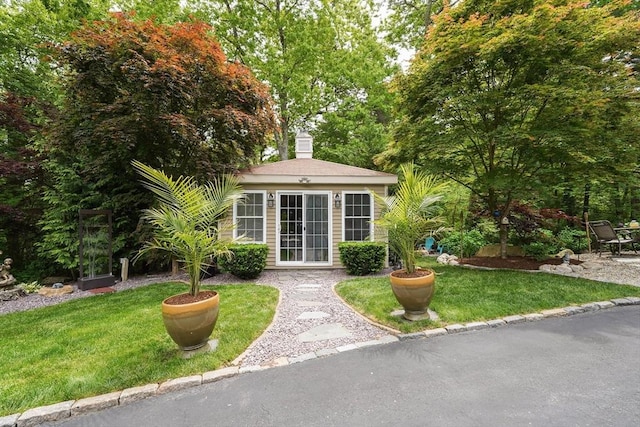 597 Fisher Rd, Dartmouth, MA 02747 - view of front facade with a front lawn