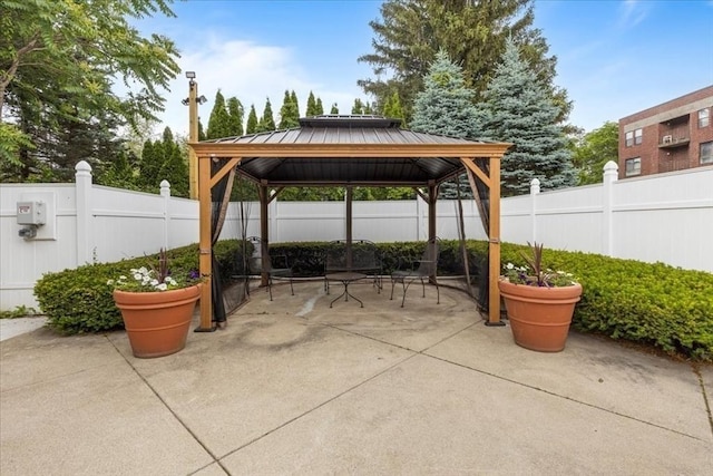 14 Heron St Unit 209, Boston, MA 02132 - view of patio / terrace featuring a gazebo