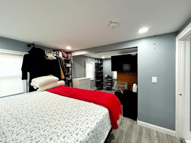 27 Overlook Rd, Holbrook, MA 02343 - bedroom with light wood-type flooring, baseboards, and recessed lighting