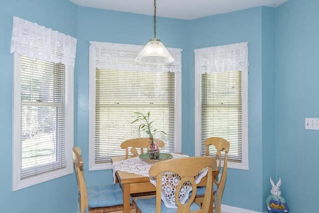 dining room with baseboards