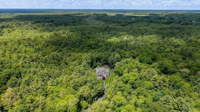 50 Elm St, Plympton, MA 02367 - aerial view of a heavily wooded area