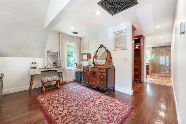 50 Elm St, Plympton, MA 02367 - home office featuring wood finished floors, recessed lighting, and baseboards