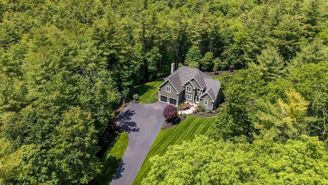 50 Elm St, Plympton, MA 02367 - aerial view of property and surrounding area featuring a heavily wooded area
