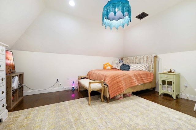 50 Elm St, Plympton, MA 02367 - bedroom featuring vaulted ceiling, wood finished floors, baseboards, and recessed lighting