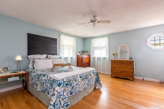 66 Captain Cook Ln Unit 66, Barnstable, MA 02632 - bedroom featuring wood finished floors, baseboards, and a ceiling fan