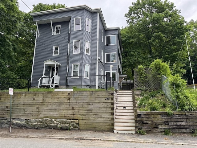 348 Fairmount St, Fitchburg, MA 01420 - view of front of house with stairs