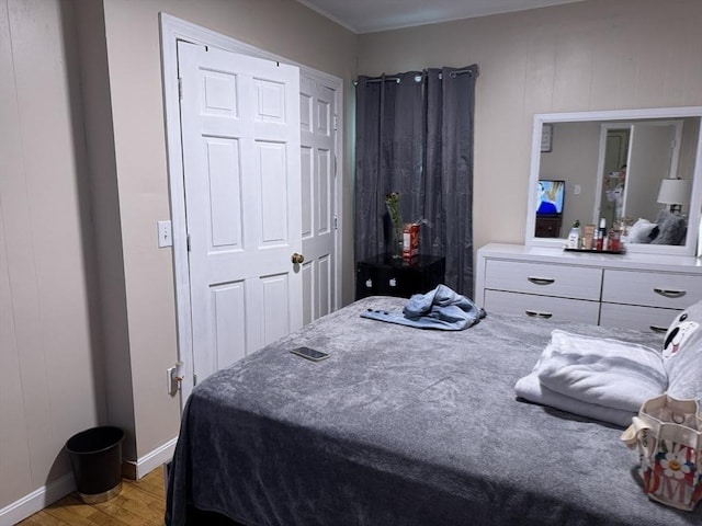 348 Fairmount St, Fitchburg, MA 01420 - bedroom with light wood-style flooring and baseboards
