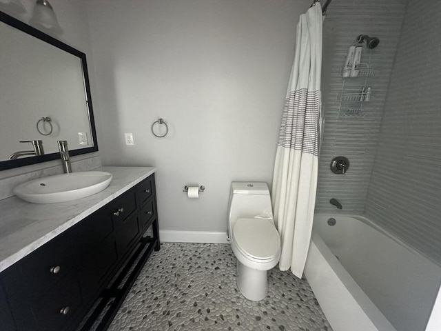 158 Quincy Shore Dr Unit 78, Quincy, MA 02171 - full bathroom with vanity, shower / bath combo with shower curtain, and tile patterned flooring