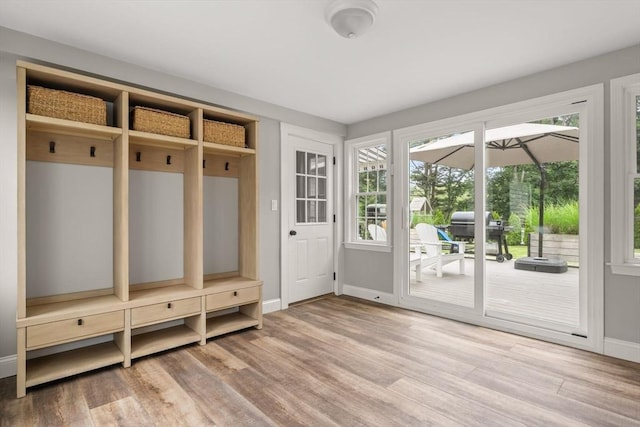 85 Mann Hill Rd, Scituate, MA 02066 - mudroom with light wood-style flooring