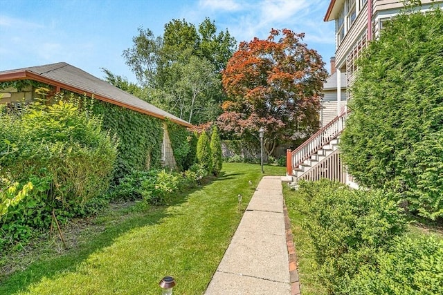 68 Barnard Ave, Watertown, MA 02472 - view of green lawn with stairs