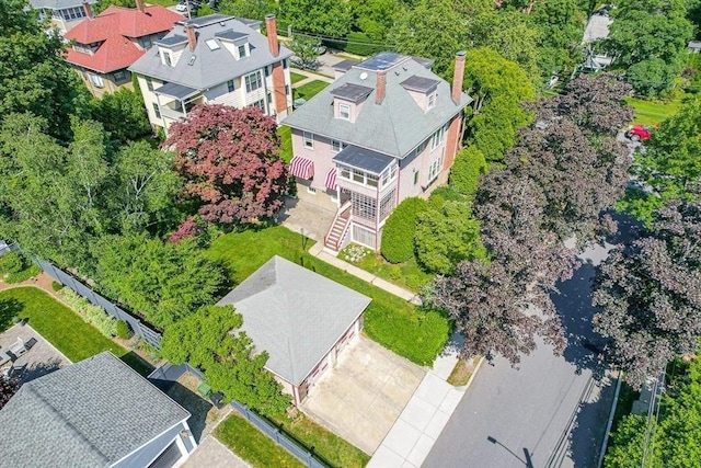 68 Barnard Ave, Watertown, MA 02472 - aerial perspective of suburban area