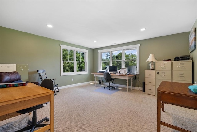 19 Hardscrabble Rd, Sterling, MA 01564 - carpeted office featuring baseboards and recessed lighting