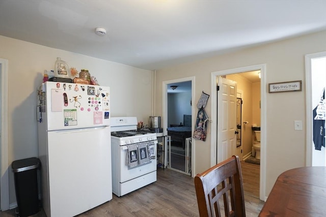 79-81 N Main St, Webster, MA 01570 - kitchen featuring white appliances and wood finished floors