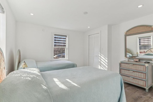 bedroom featuring hardwood / wood-style floors