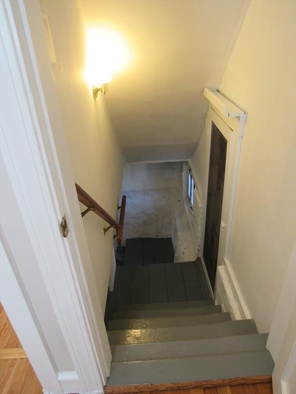 view of stairs