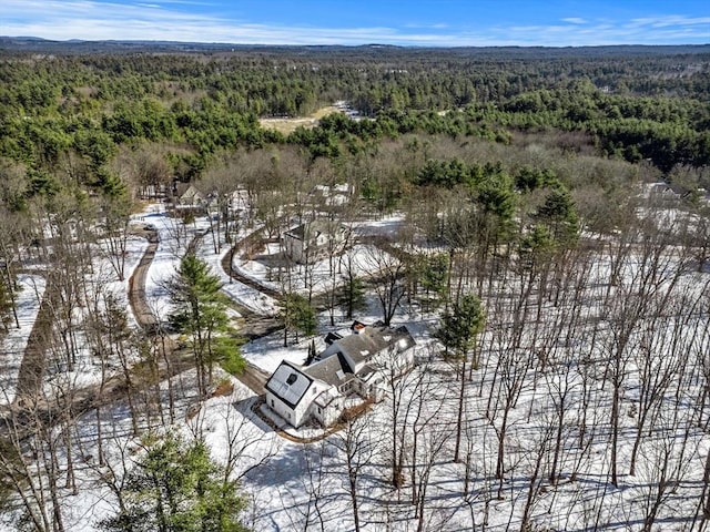 aerial view with a view of trees