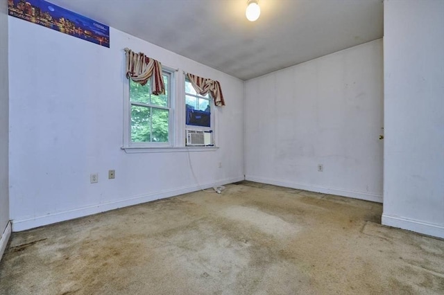 114 Mount Ida Rd Unit A, Boston, MA 02122 - carpeted spare room featuring baseboards and cooling unit
