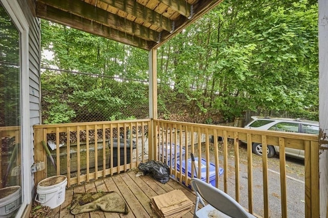 114 Mount Ida Rd Unit A, Boston, MA 02122 - view of wooden terrace