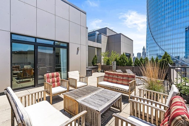 121 Portland St Unit Ph3, Boston, MA 02114 - view of patio featuring outdoor lounge area