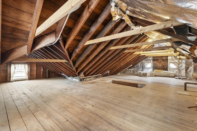 view of attic