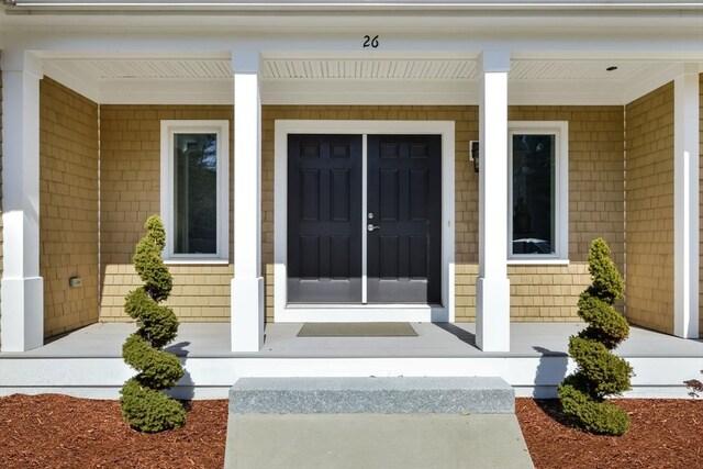 26 Crosswinds Way, Falmouth, MA 02536 - view of exterior entry with a porch