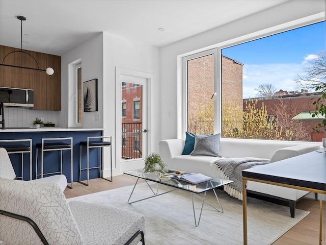 27 Dixwell Unit 8, Boston, MA 02119 - living room featuring light wood-style floors