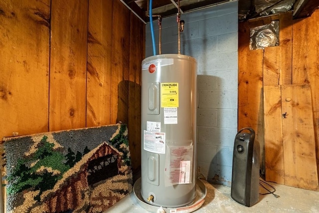 utilities featuring electric water heater