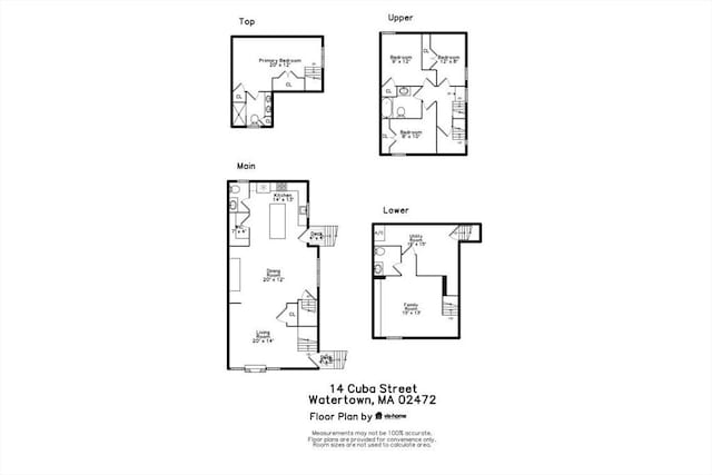 12 Cuba St Unit 12, Watertown, MA 02472 - view of floor plan / room layout