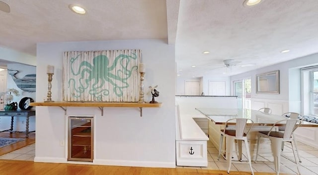 32 Nelson Ave, Beverly, MA 01915 - interior space with light wood-type flooring, a ceiling fan, and recessed lighting
