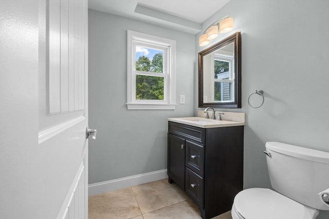 67 Great Neck Rd, Wareham, MA 02571 - bathroom featuring toilet, tile patterned flooring, vanity, and baseboards