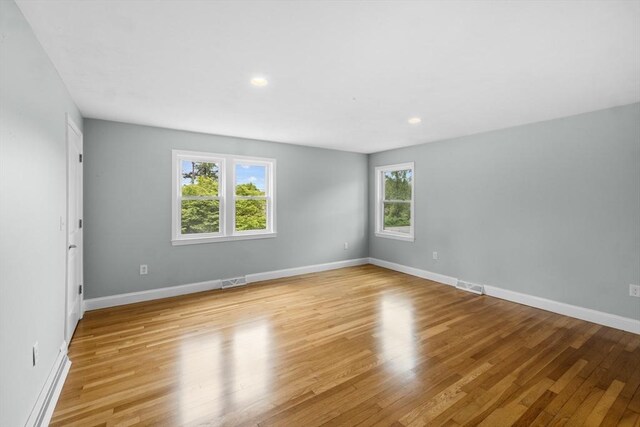 67 Great Neck Rd, Wareham, MA 02571 - spare room featuring light wood-style flooring, baseboards, and recessed lighting